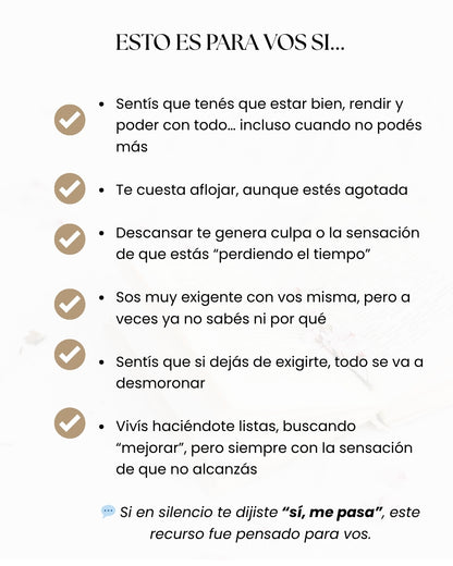 ''La trampa de poder con todo'', Cómo soltar la exigencia sin desmoronarte.